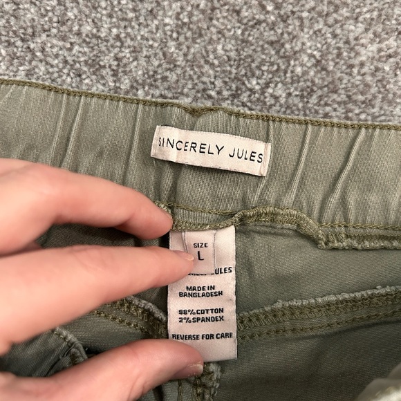 Sincerely Jules Olive Utility Pants - Picture 2 of 3